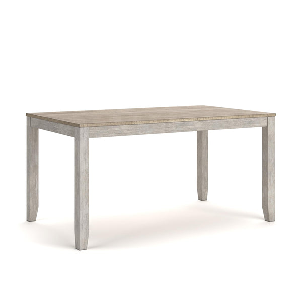 7-Piece Farmhouse Dining Table Set with 6 Upholstered Chairs