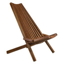 Folding Acacia Wood Adirondack Chair – Low Profile Outdoor Patio Chair