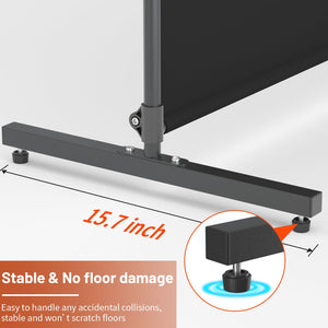 Room Divider Single Panel Privacy Screen – Freestanding Partition Wall