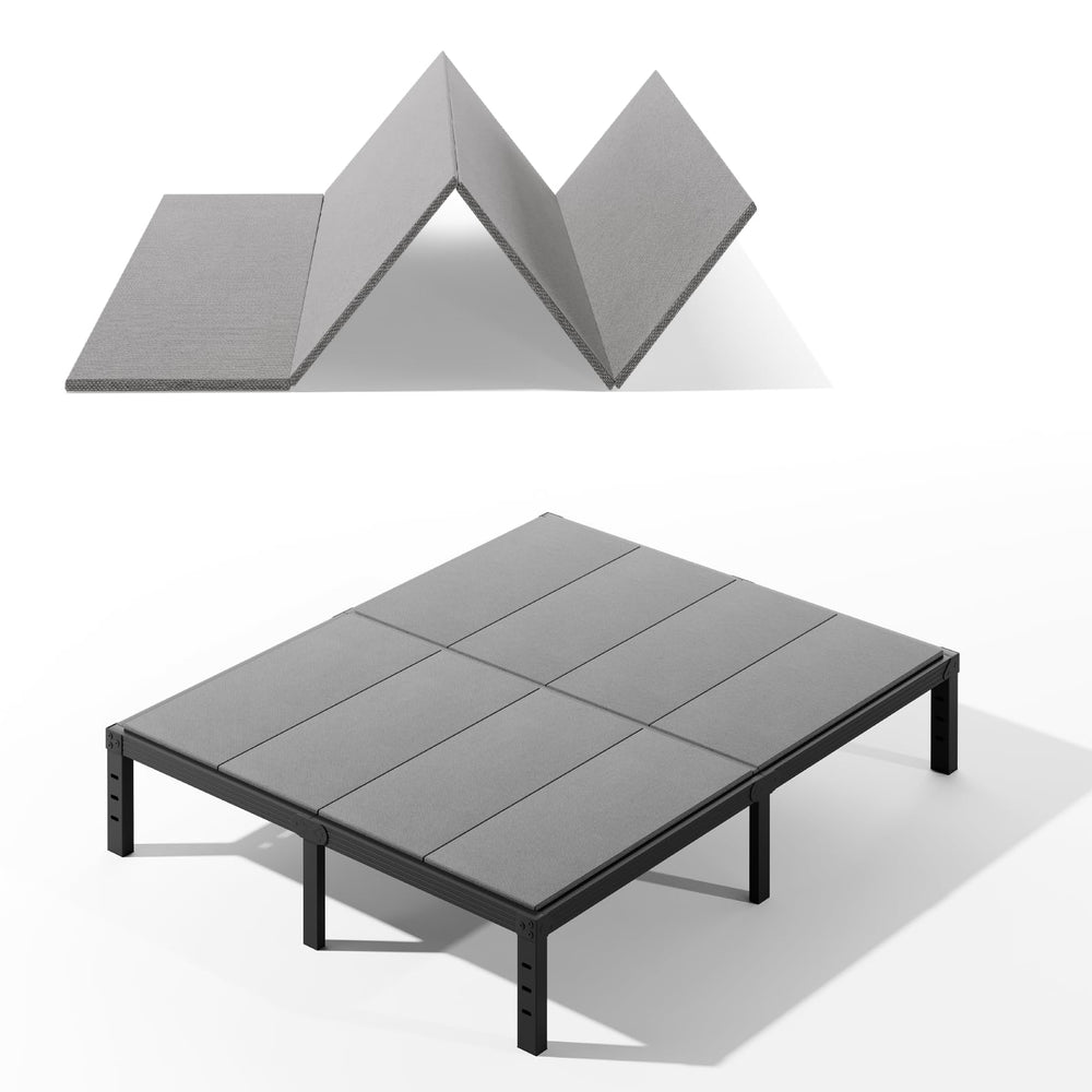 Foldable Bunkie Board with Breathable Mattress Support