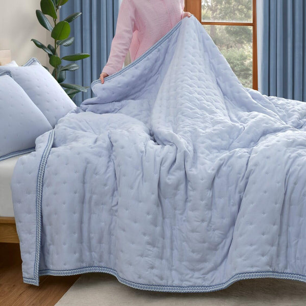 Devon Braid Quilt Set – Plush Quilted Bedding with Shams