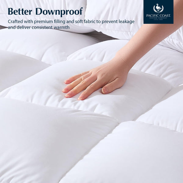 White Goose Feather Down Comforter – All Season Duvet Insert