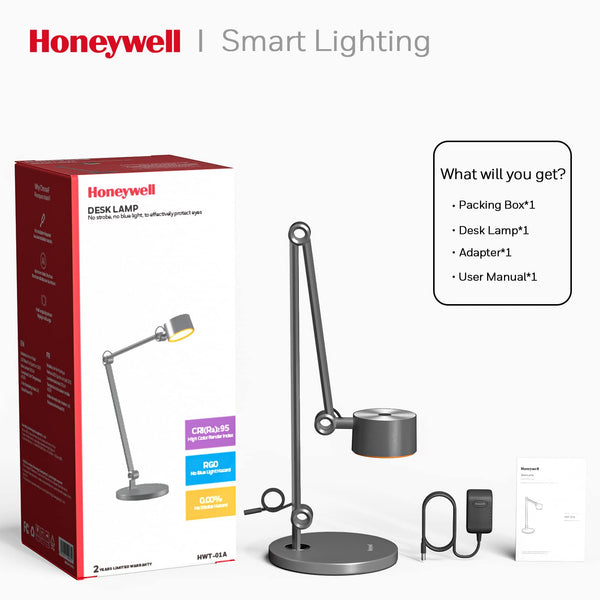 Full Spectrum LED Desk Lamp with Adjustable Swing Arm
