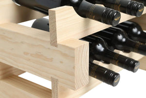 216-Bottle Freestanding Wood Wine Rack