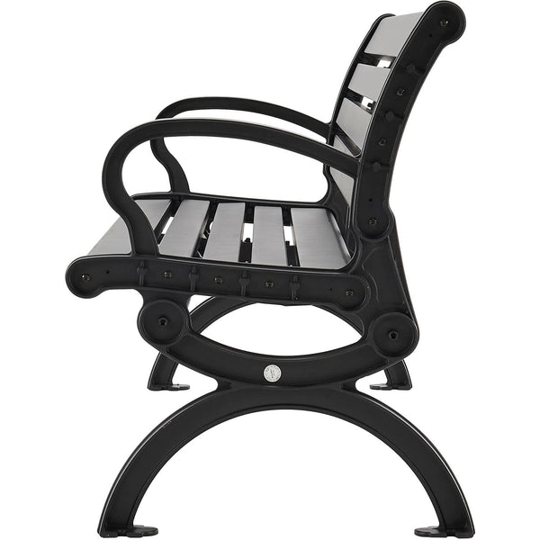 6ft Outdoor Park Bench with Backrest