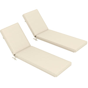 Outdoor Chaise Lounge Cushions Set of 2