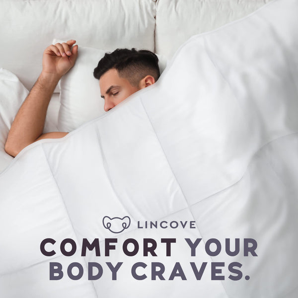 Canadian Down Comforter – 600TC Cotton Sateen, Lightweight Duvet Insert