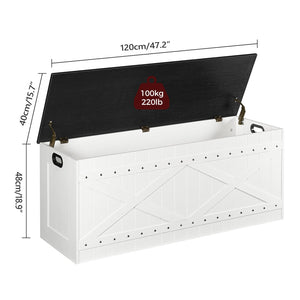 Extra Large Storage Chest with Safety Hinges & Rivets