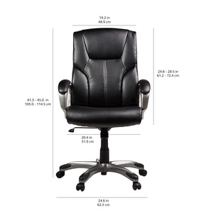 Executive High-Back Office Chair with Adjustable Height & Swivel