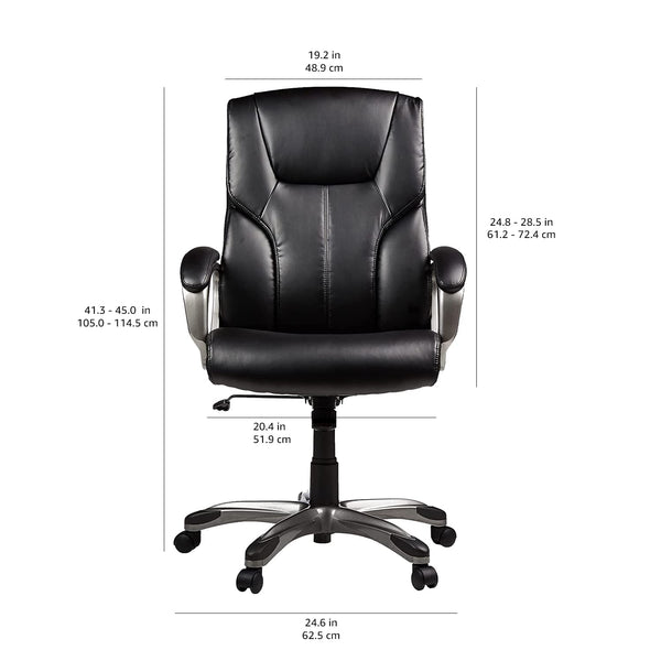 Executive High-Back Office Chair with Adjustable Height & Swivel