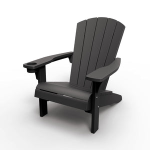 Adirondack Resin Patio Chair with Cup Holder