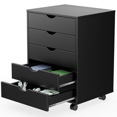 5-Drawer Mobile Storage Chest with Wheels