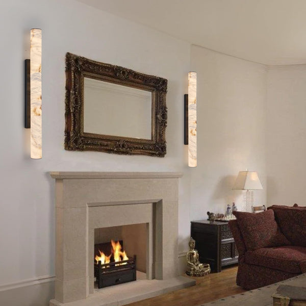 Alabaster Modern Wall Sconce – Large Linear LED Wall Light