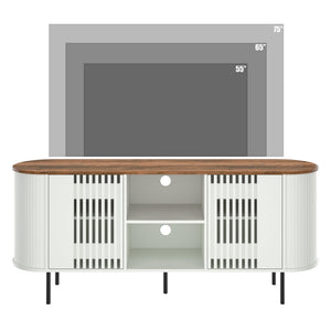 Modern TV Stand for TVs Up to 75" with Adjustable Shelves