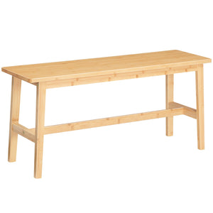 Bamboo Dining Bench – Farmhouse Style, 39.3" Wide, 396 lb Capacity