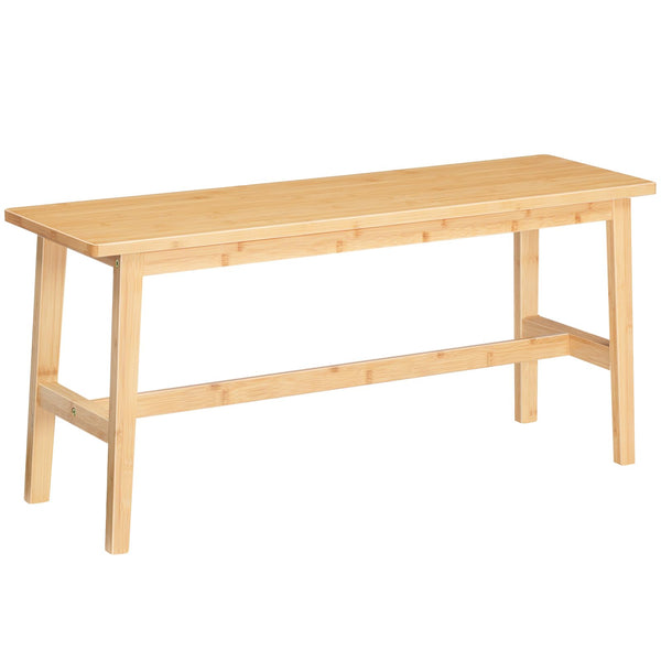 Bamboo Dining Bench – Farmhouse Style, 39.3" Wide, 396 lb Capacity