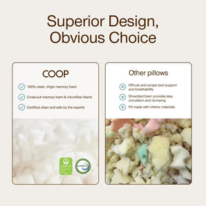 Adjustable Memory Foam Bed Pillow – Queen & King