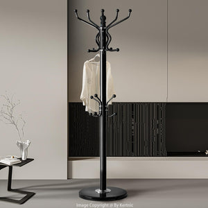 Freestanding Coat Rack with Marble Base