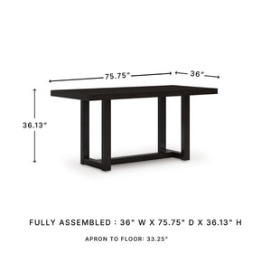 Counter Height Dining Table – Dark Brown