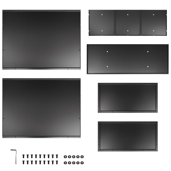 Metal Rectangular Outdoor Planter Box with Drainage Holes