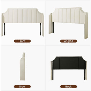 Queen Size Velvet Tufted Wingback Headboard