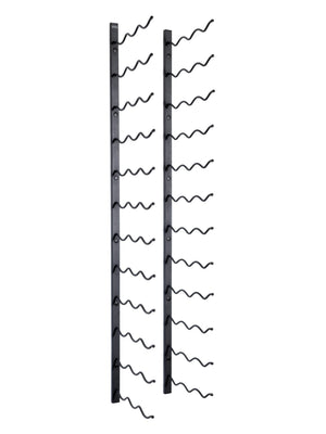 Wall Mounted Metal Wine Rack – Matte Black, Space-Saving, 12/24/36 Bottle