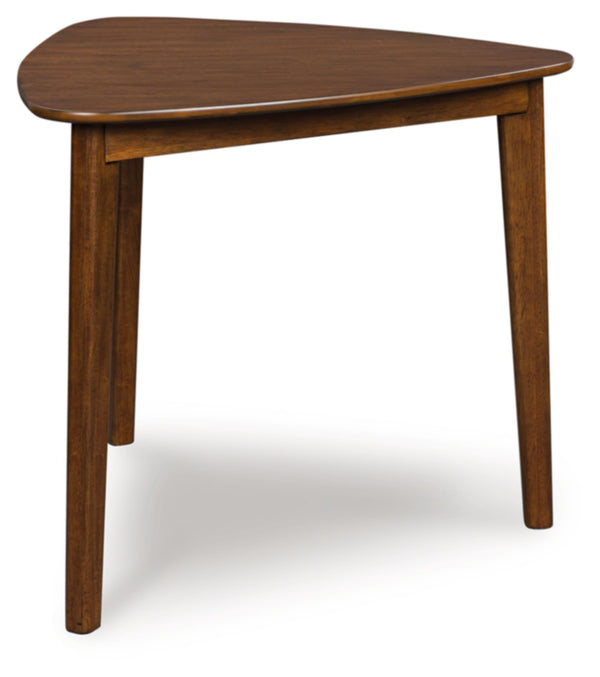 Triangle Dining Table, Mid-Century Modern, Seats 3