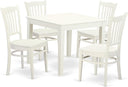 Square Dining Table Set with Chairs – Solid Wood, 3 & 5 Piece