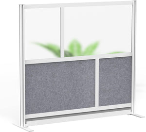 Modular Wall Room Divider System with Acoustic PET Panels