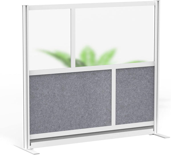 Modular Wall Room Divider System with Acoustic PET Panels