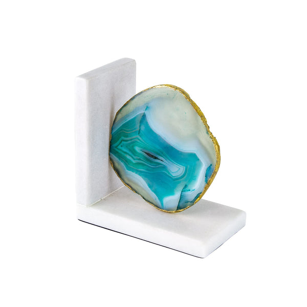 Polished Agate & Marble Bookends Set of 2