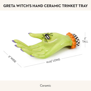 Ceramic Witch Hand Trinket Tray