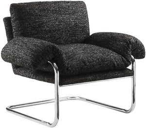 Velvet Accent Armchair with Removable Cushions
