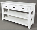 Solid Acacia Farmhouse Console Table 50"L x 18"W x 30"H
