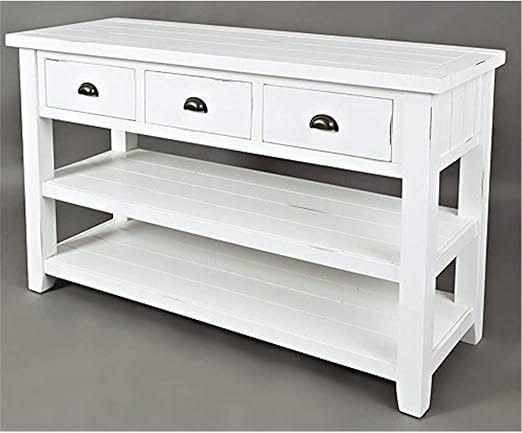 Solid Acacia Farmhouse Console Table 50"L x 18"W x 30"H