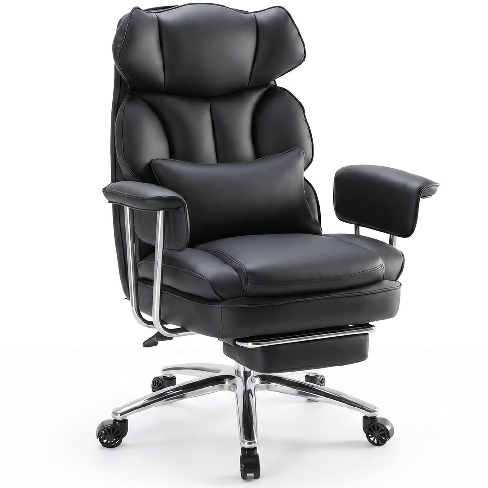Ergonomic Executive Office Chair with Footrest & Lumbar Support