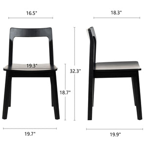 Wood Dining Chairs Set – Mid-Century Modern Accent Chair
