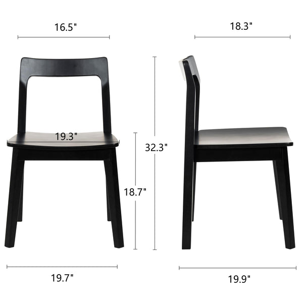Wood Dining Chairs Set – Mid-Century Modern Accent Chair