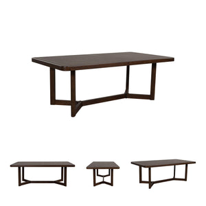 Rectangular Dining Extension Table with Glide System