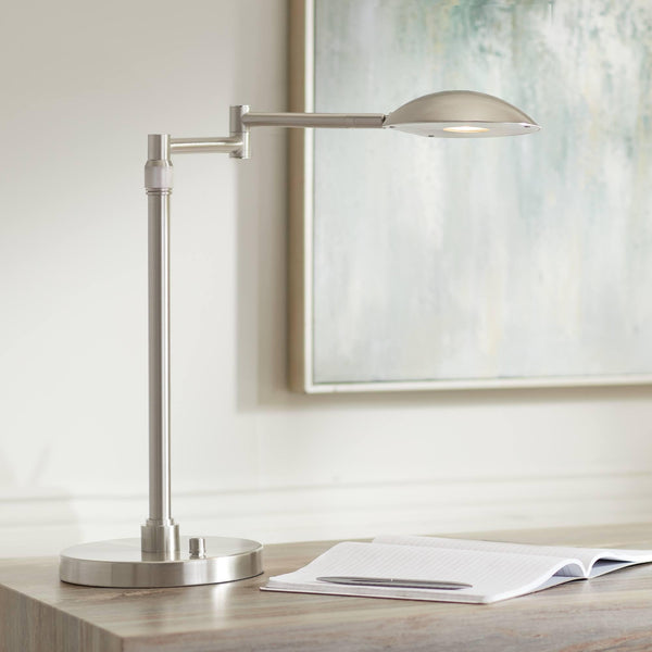 LED Swing Arm Desk Lamp with Adjustable Height