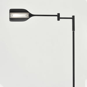 Dimmable LED Pharmacy Floor Lamp with Adjustable Swing Arm