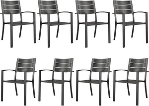 Stackable Metal Outdoor Patio Dining Chairs