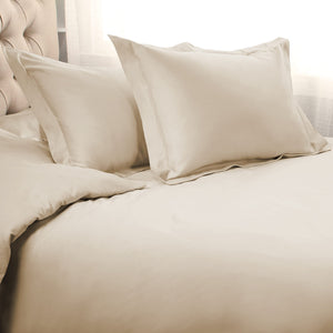 Egyptian Cotton Sateen Duvet Cover Set with Pillow Shams