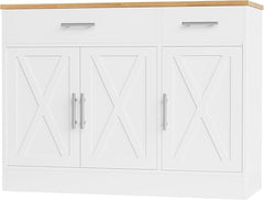 Farmhouse Sideboard Buffet Cabinet with Storage