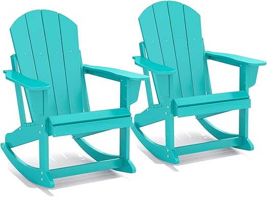 HDPE Adirondack Rocking Chair – Outdoor Porch Rocker