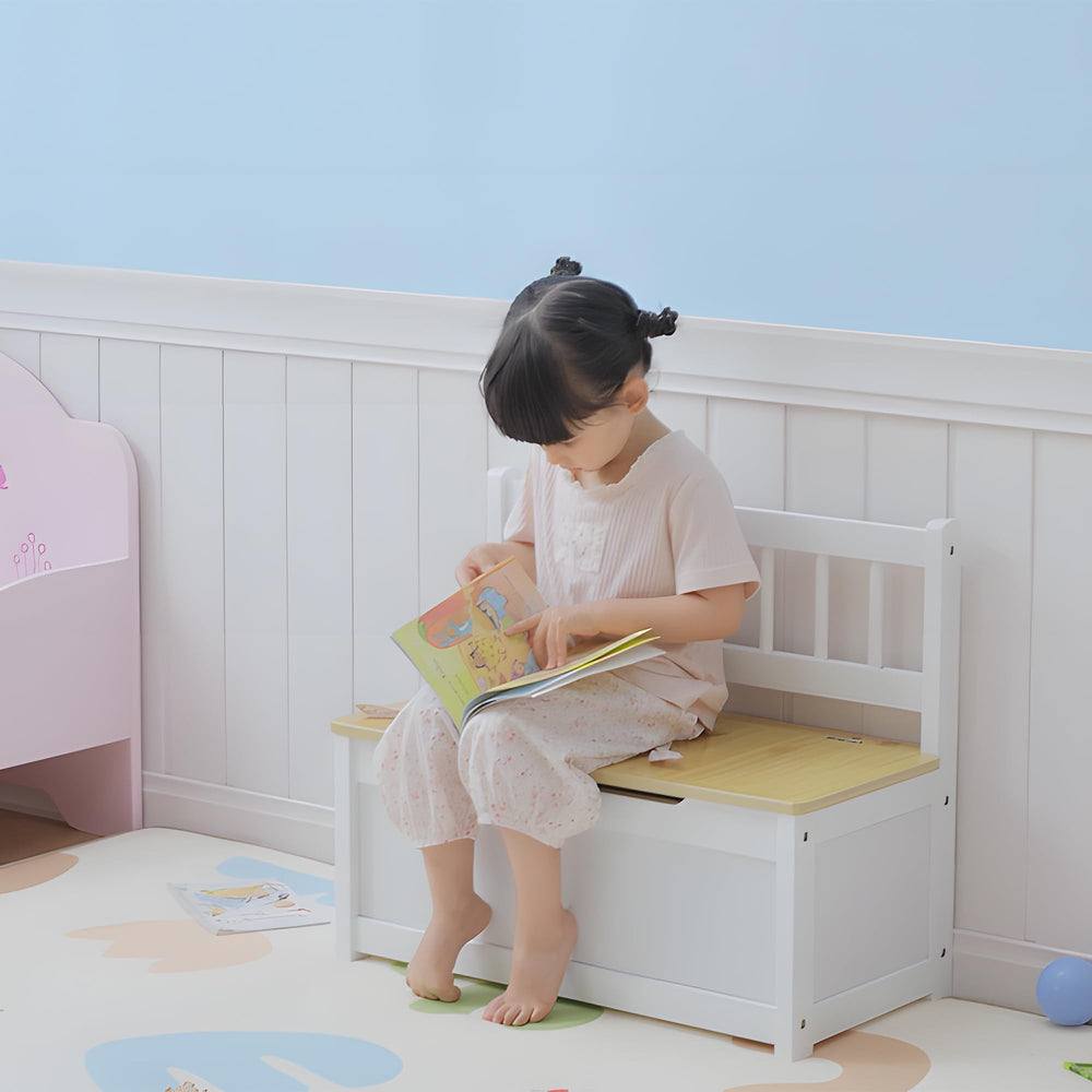 Kids Toy Box Storage Bench with Lid