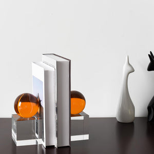 Crystal Bookends Set of 2 with Gift Box