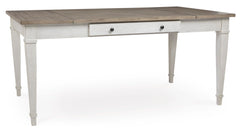 Farmhouse Rectangular Dining Table with Storage