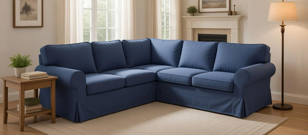 IKEA Ektorp Corner Sofa Slipcover Set – Cotton Replacement Cover