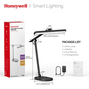 Full-Spectrum LED Desk Lamp with Auto-Dimming, 60-Min Timer & 4-Axis Adjustable Arm